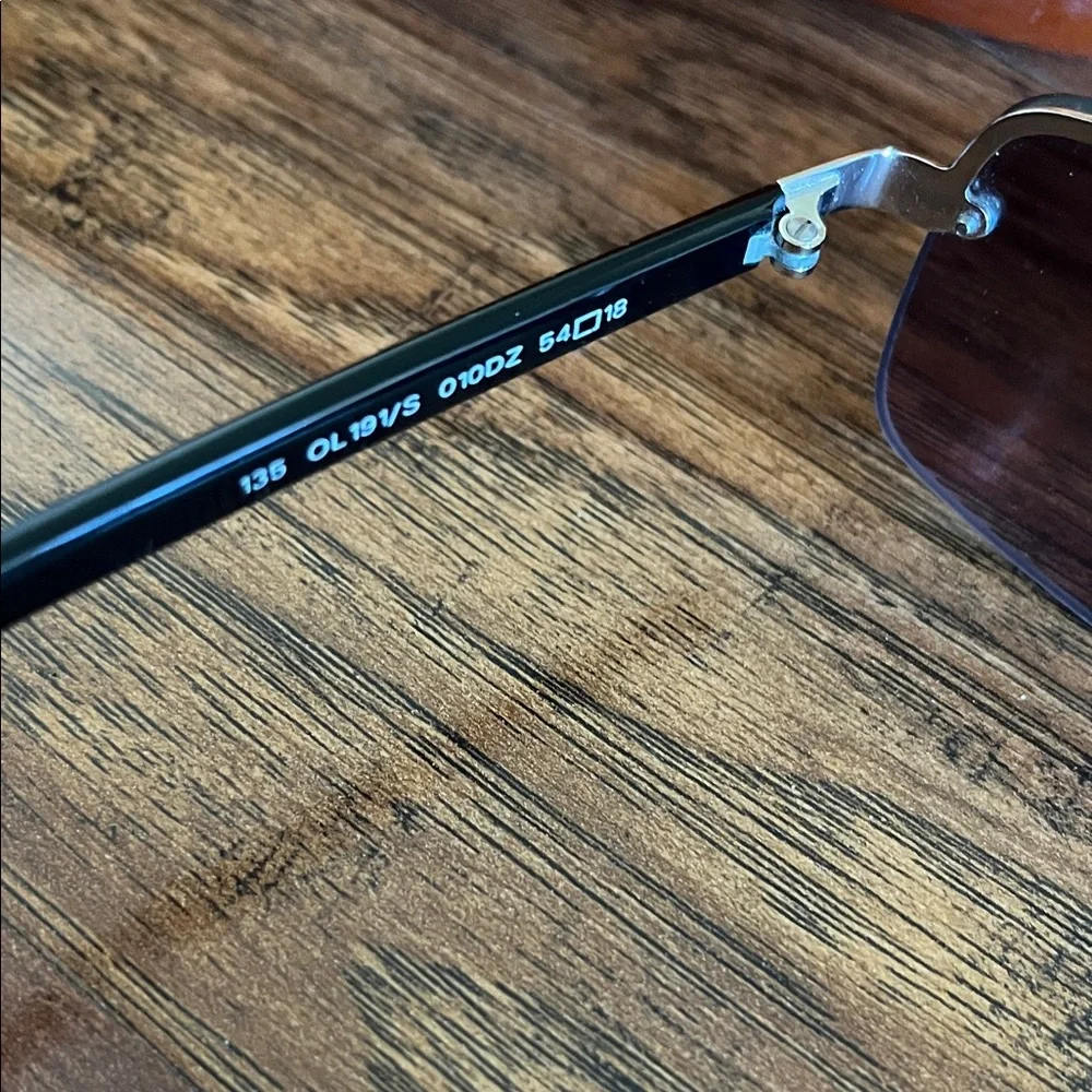 Oliver by Valentino Black and Silver Sunglasses - Picture 4 of 5